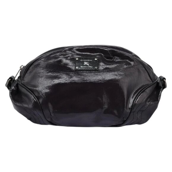 BURBERRY Blue Label Shoulder Bag Enamel Purple Auth ti2877 - Picture 2 of 16